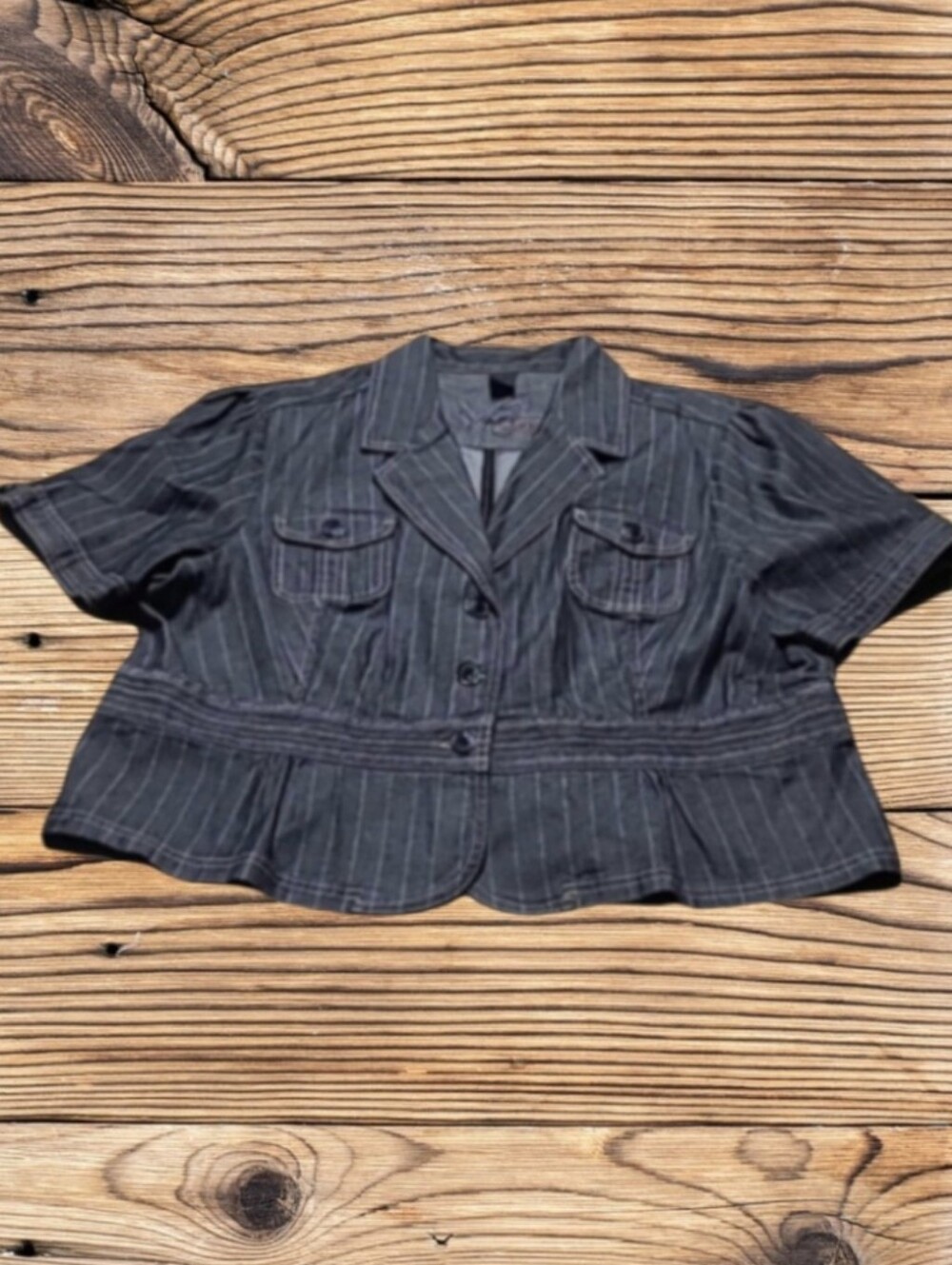 WOMEN'S PLUS SIZE VENEZIA SUPREME DENIM BLAZER JACKET
